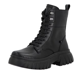Botine dama din piele naturala Rieker W1870-02 negru