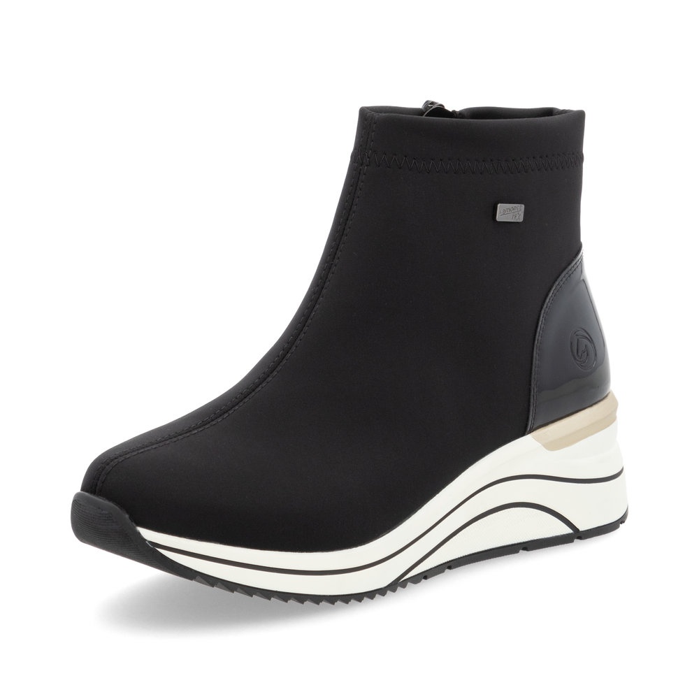 Botine impermeabile negre Remonte D0T73-03