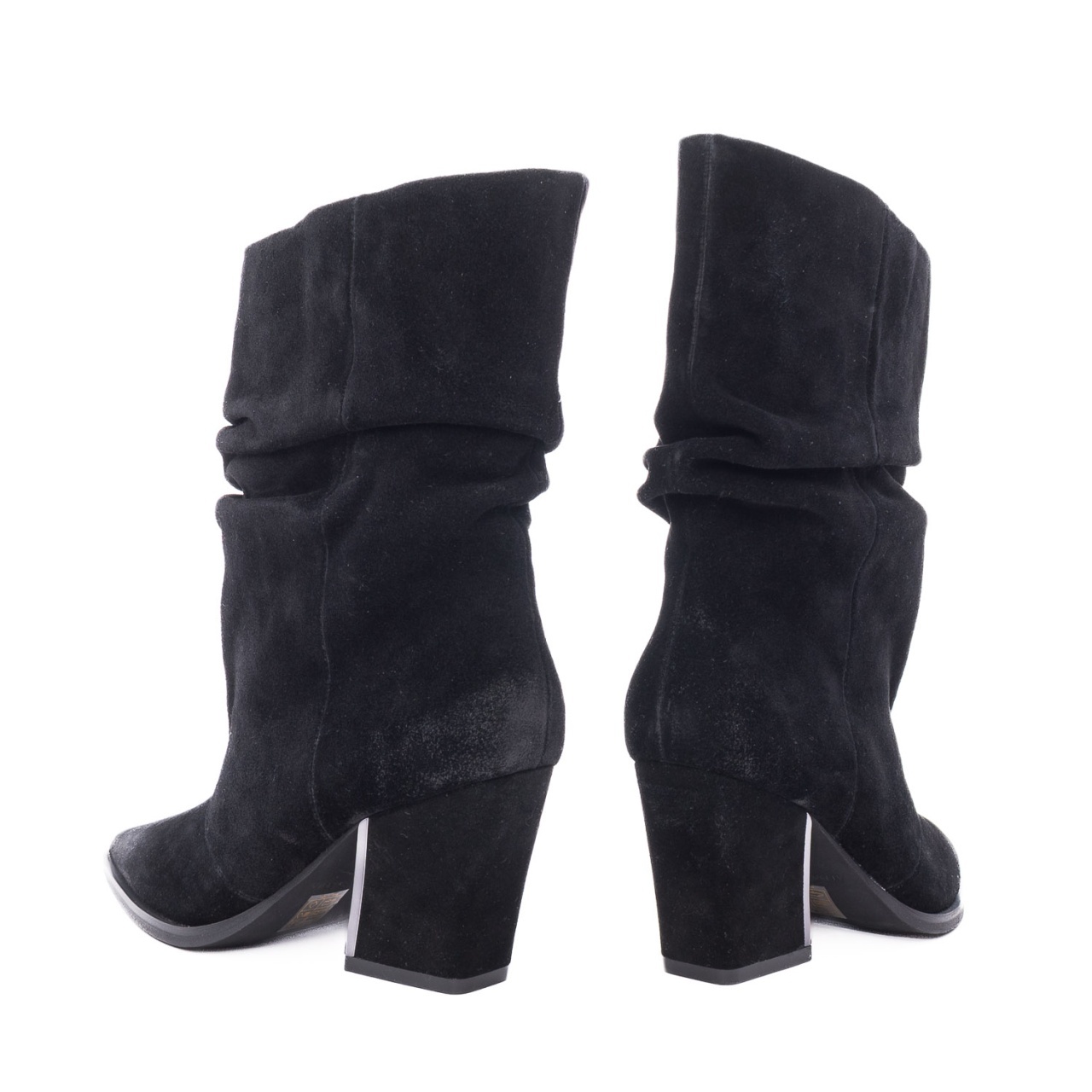 Cizme dama ciocate din piele intoarsa Alma En Pena I260756 CROSTA BRUSH BLACK negru