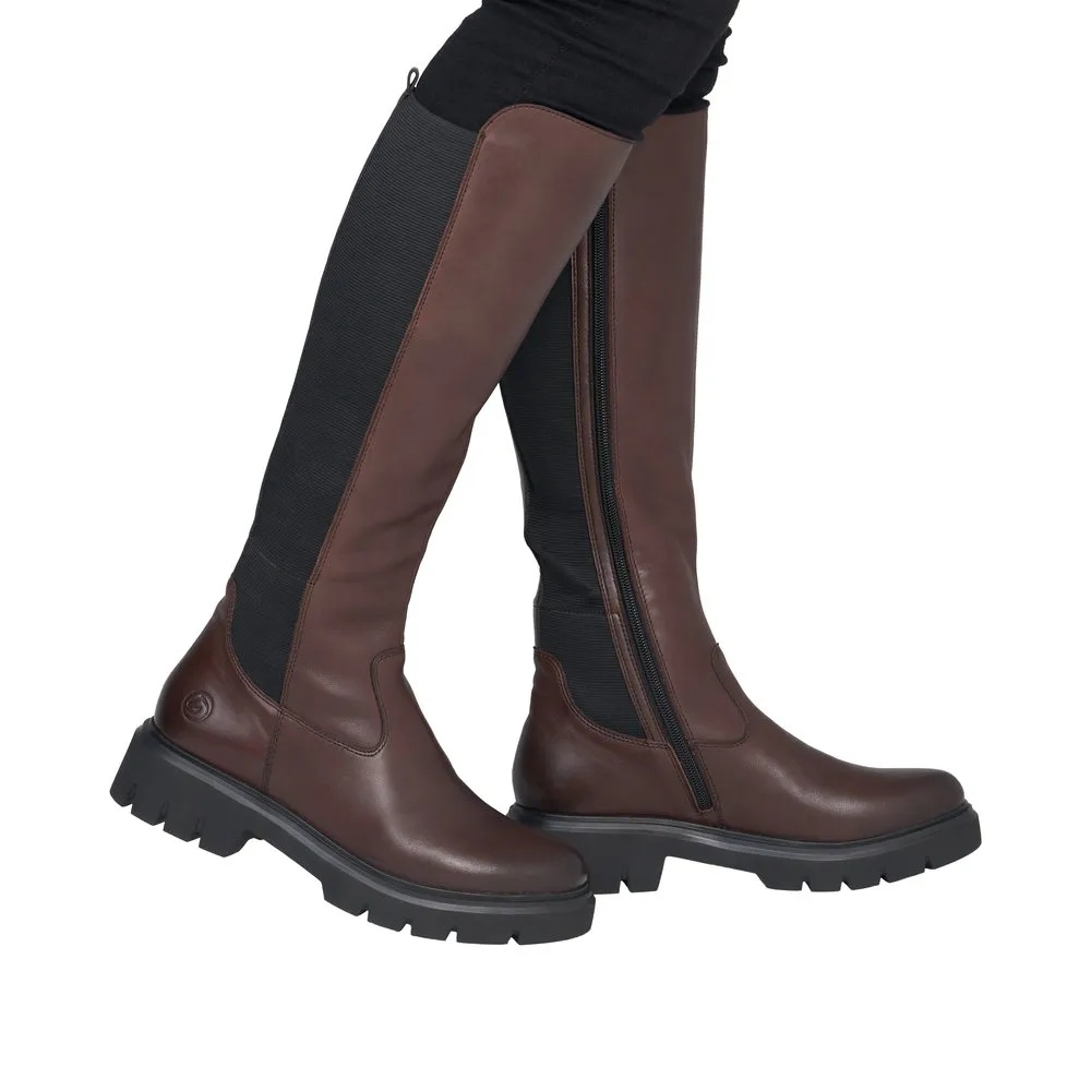 Cizme dama din piele naturala Remonte D1W77-25 maro