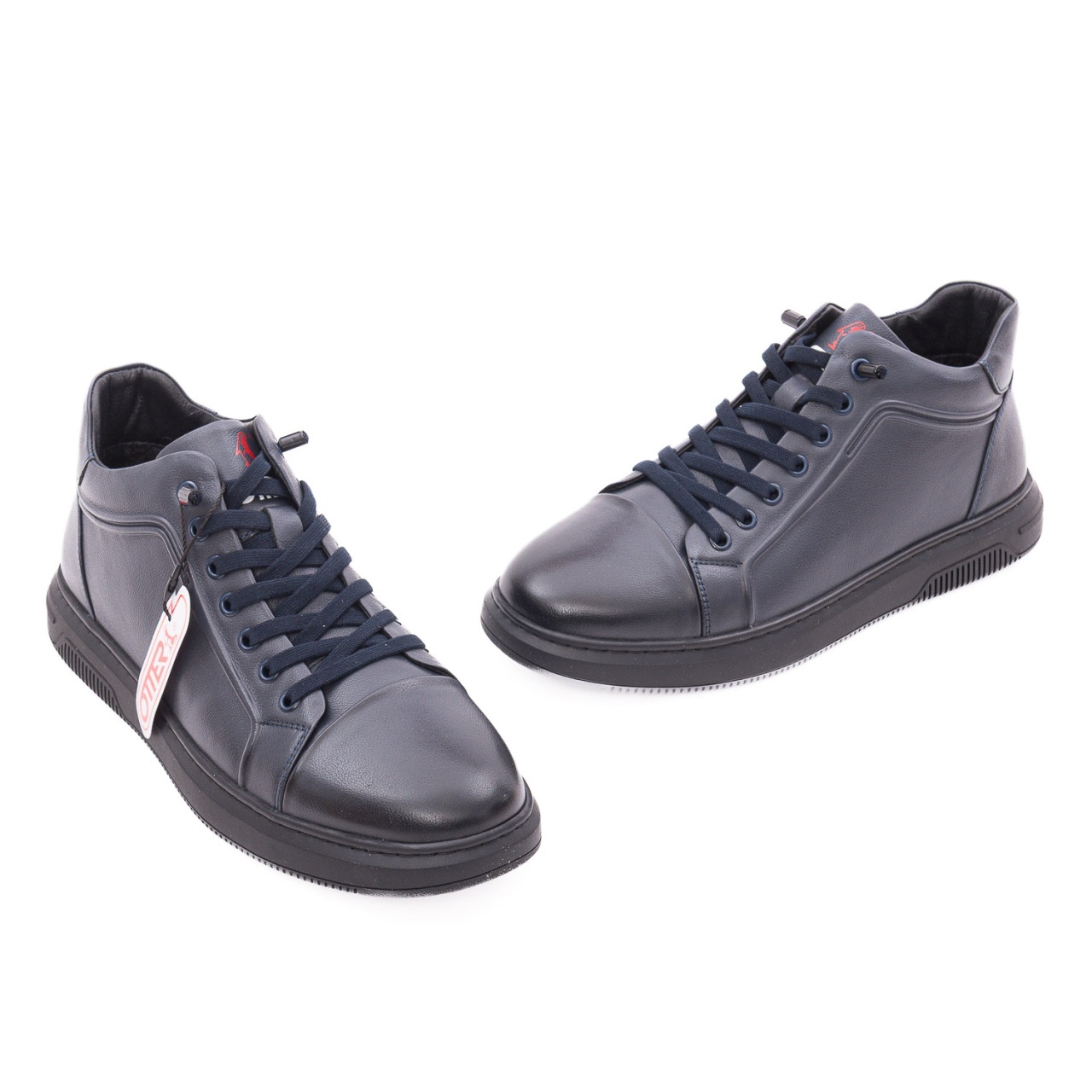 Ghete barbati din piele naturala Otter 1CJ90017B 42-N bleumarin