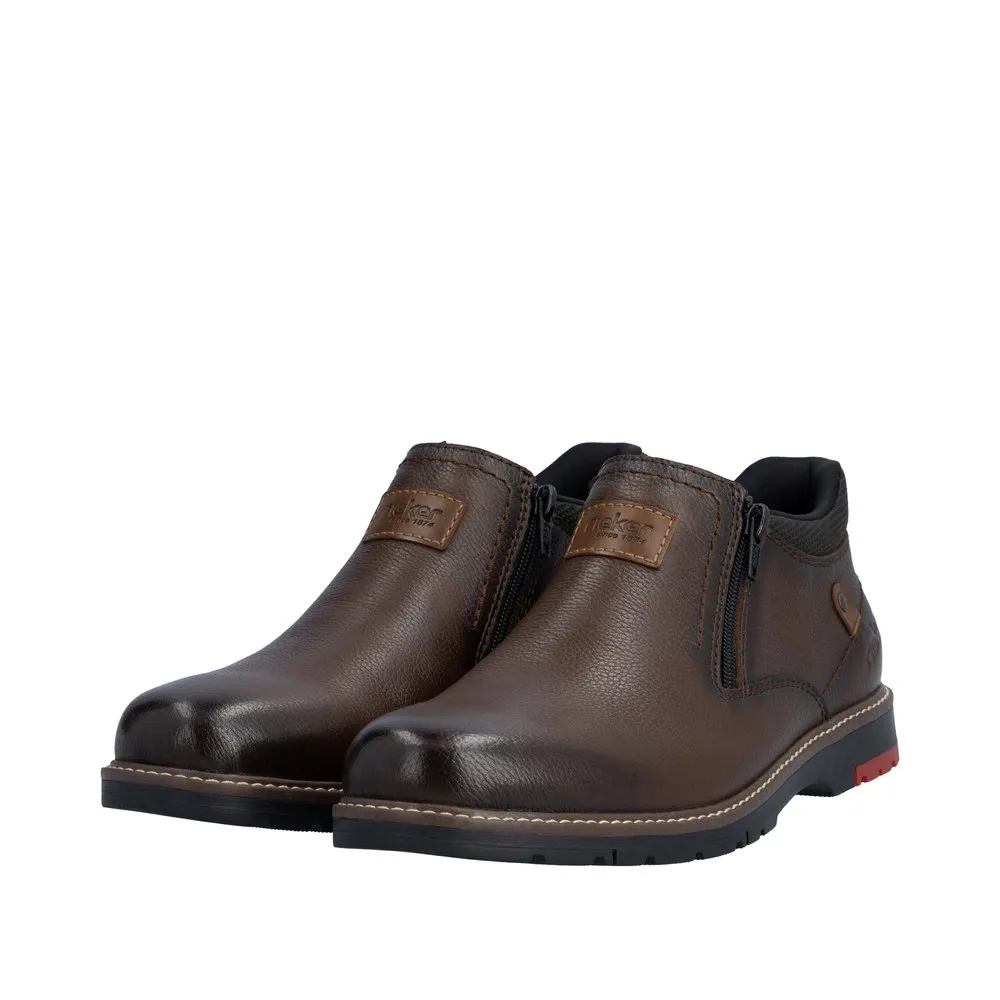 Ghete barbati din piele naturala Rieker 10559-25 maro