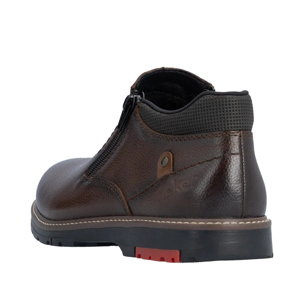 Ghete barbati din piele naturala Rieker 10559-25 maro