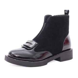 Ghete dama din piele intoarsa Epica 3A206-M121B-T139A 01-I negru