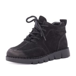 Ghete dama din piele intoarsa Feeling 2388-1 negru