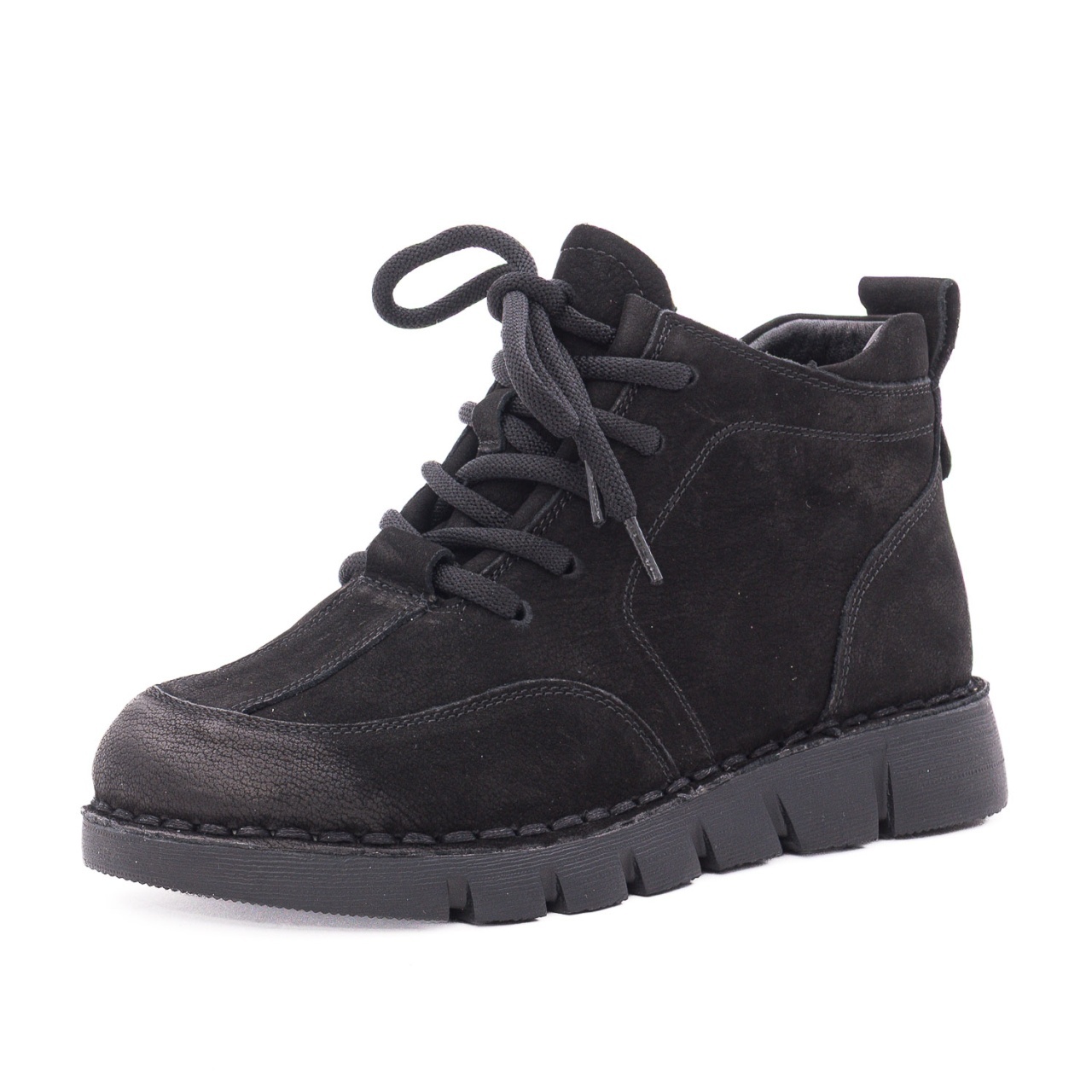 Ghete dama din piele intoarsa Feeling 2388-1 negru
