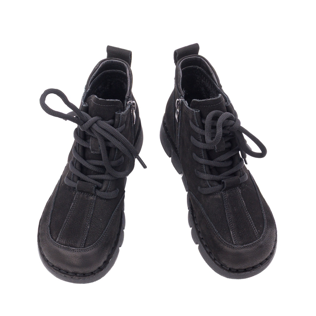 Ghete dama din piele intoarsa Feeling 2388-1 negru