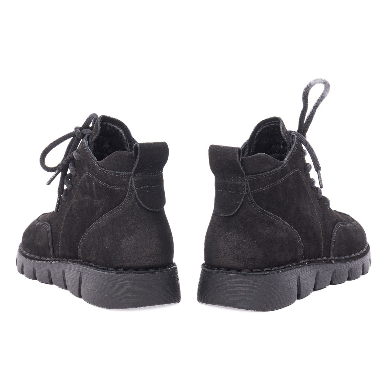 Ghete dama din piele intoarsa Feeling 2388-1 negru