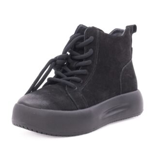 Ghete dama din piele intoarsa Feeling 86683 negru