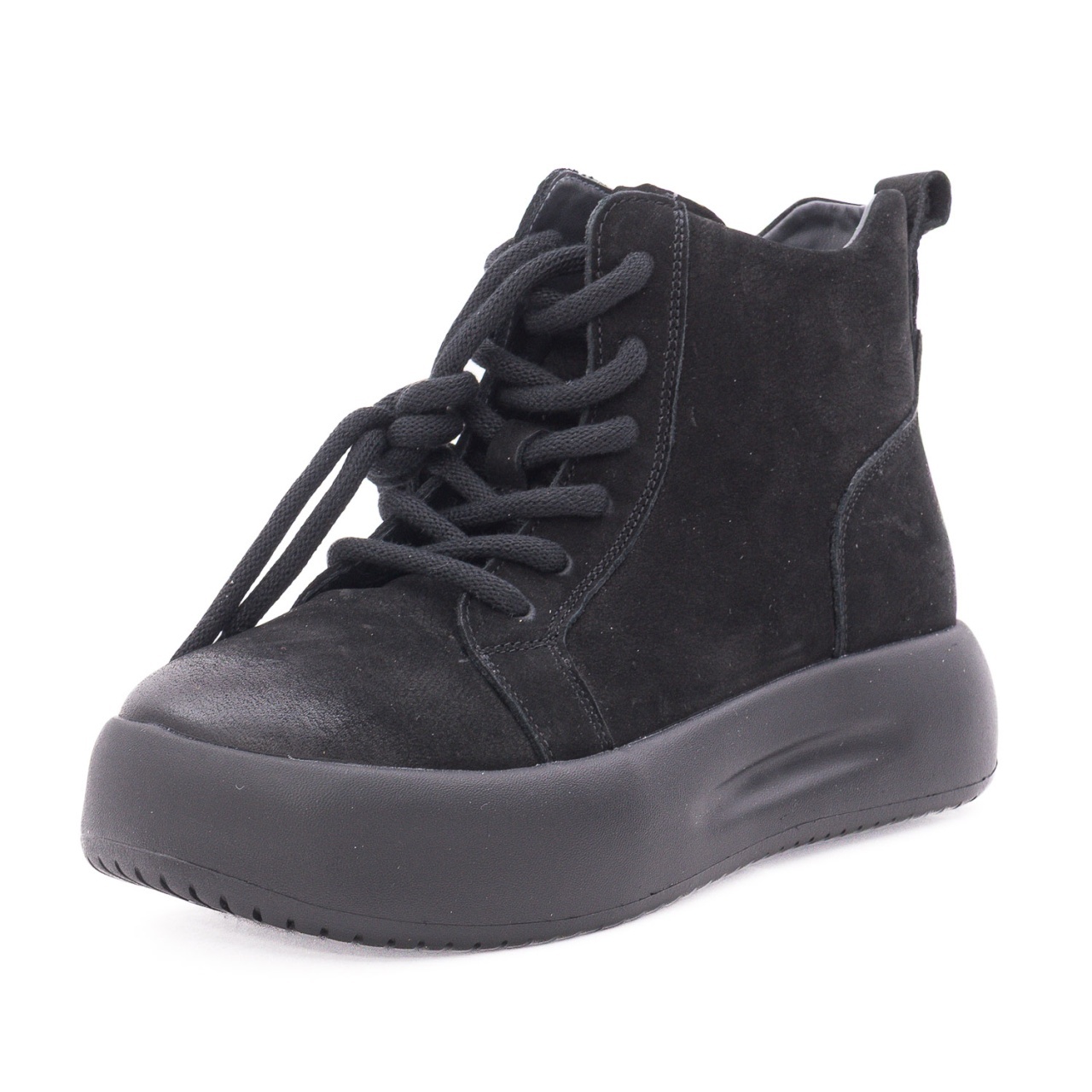 Ghete dama din piele intoarsa Feeling 86683 negru