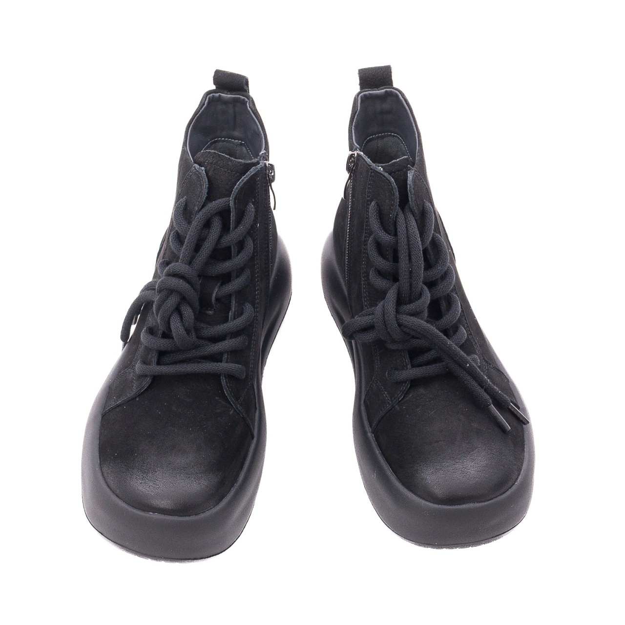 Ghete dama din piele intoarsa Feeling 86683 negru