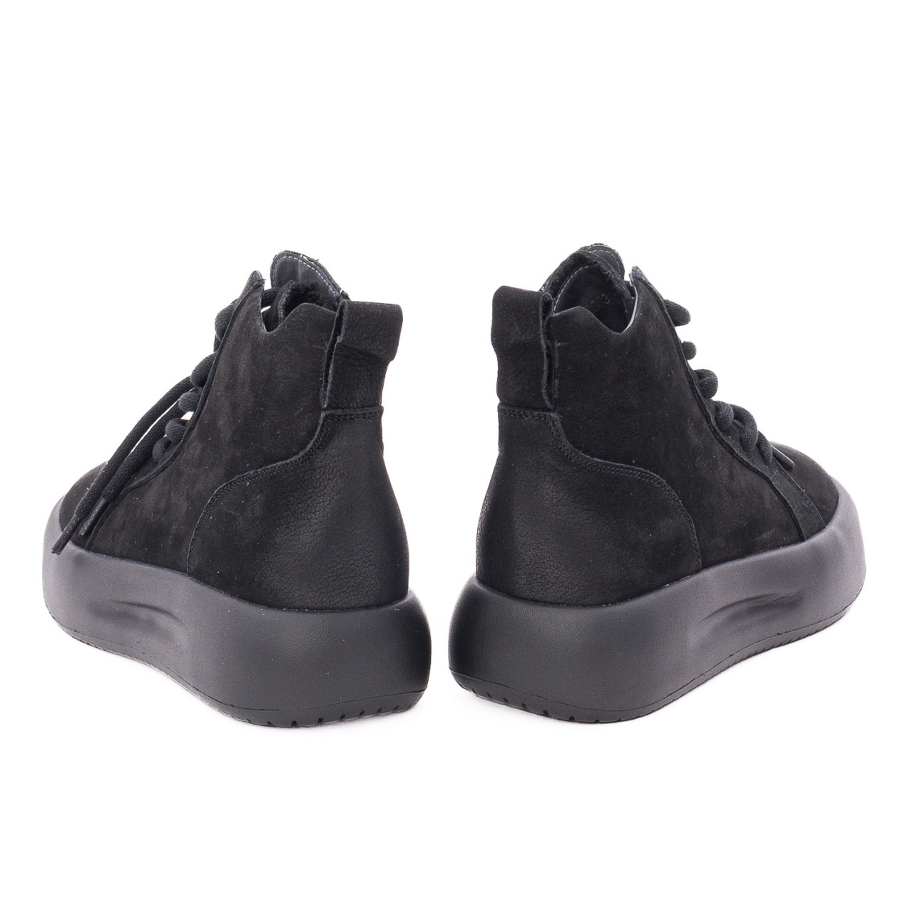 Ghete dama din piele intoarsa Feeling 86683 negru