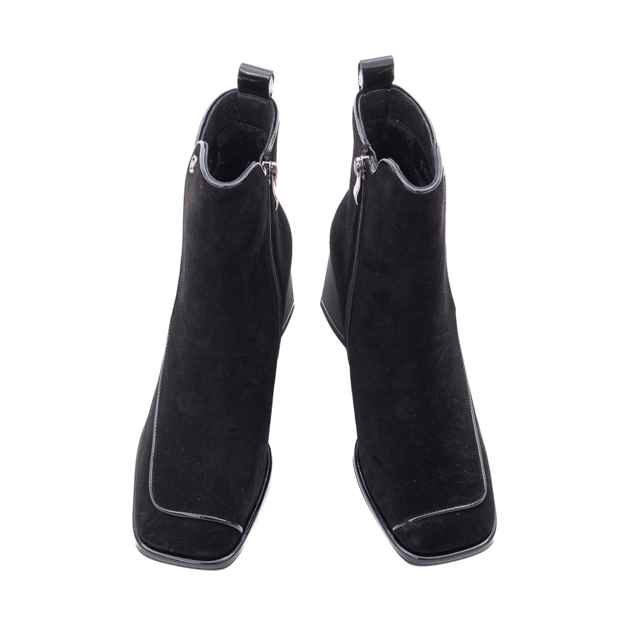 Ghete dama din piele intoarsa Feeling D219-9030 negru