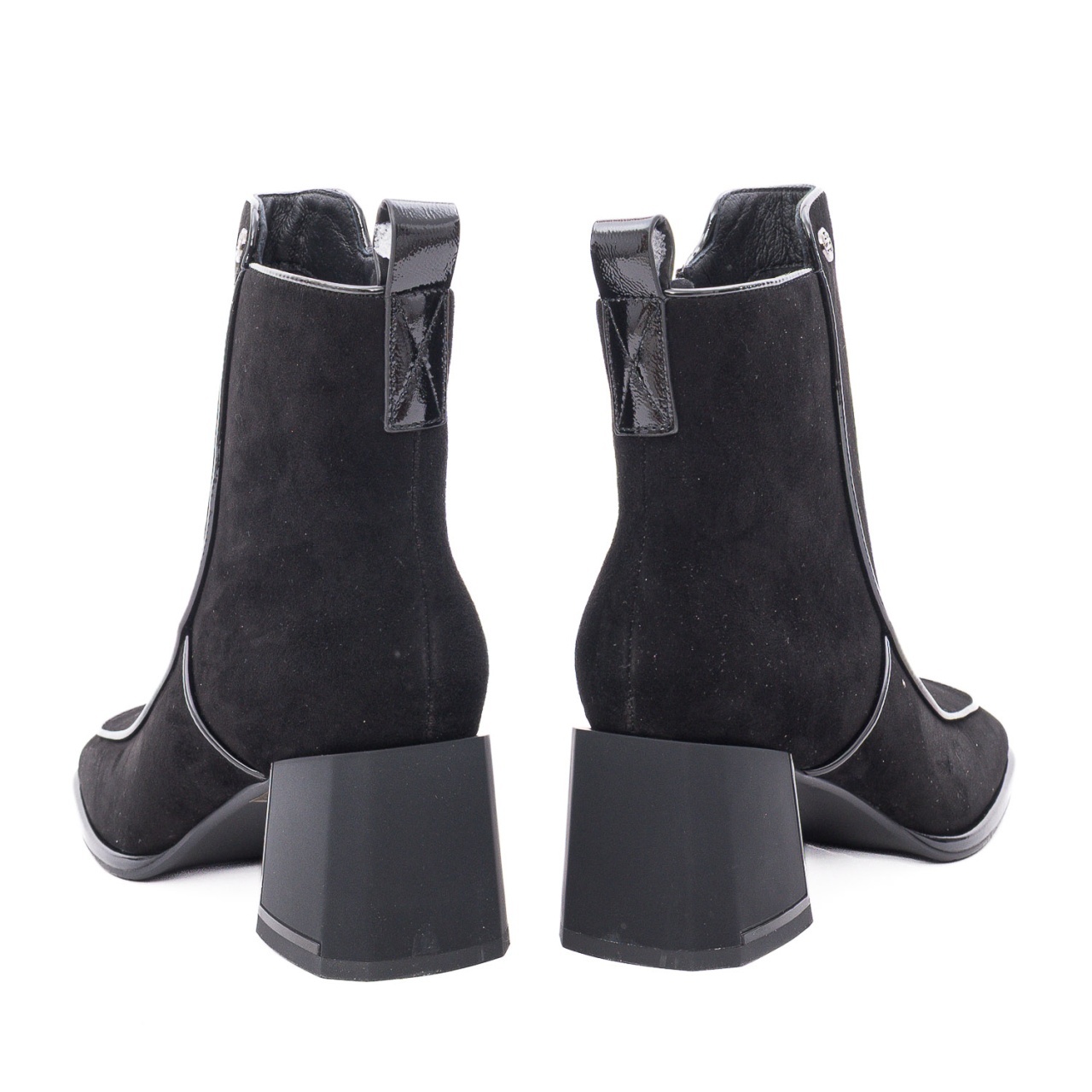 Ghete dama din piele intoarsa Feeling D219-9030 negru