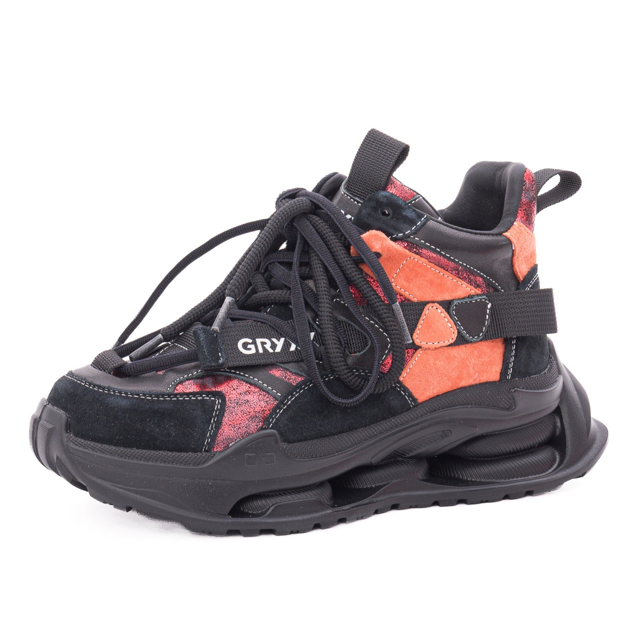 Ghete dama din piele mix Gryxx 136889A L2-Z negru diverse