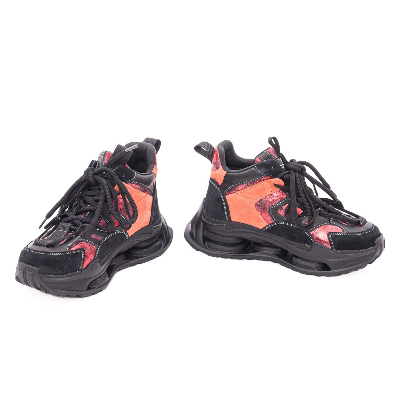 Ghete dama din piele mix Gryxx 136889A L2-Z negru diverse