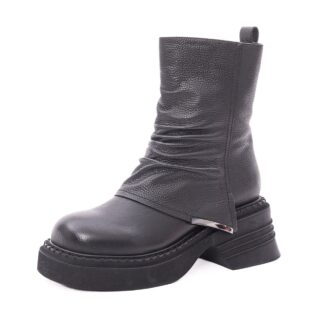 Ghete dama din piele naturala Epica 3A691-M1162B-F626 01-N negru