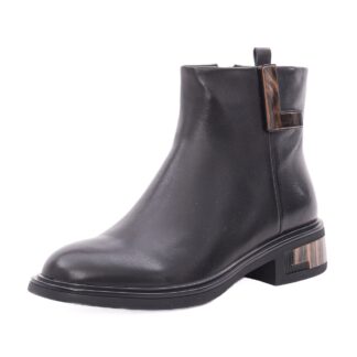 Ghete dama din piele naturala Feeling 27-024-01 negru