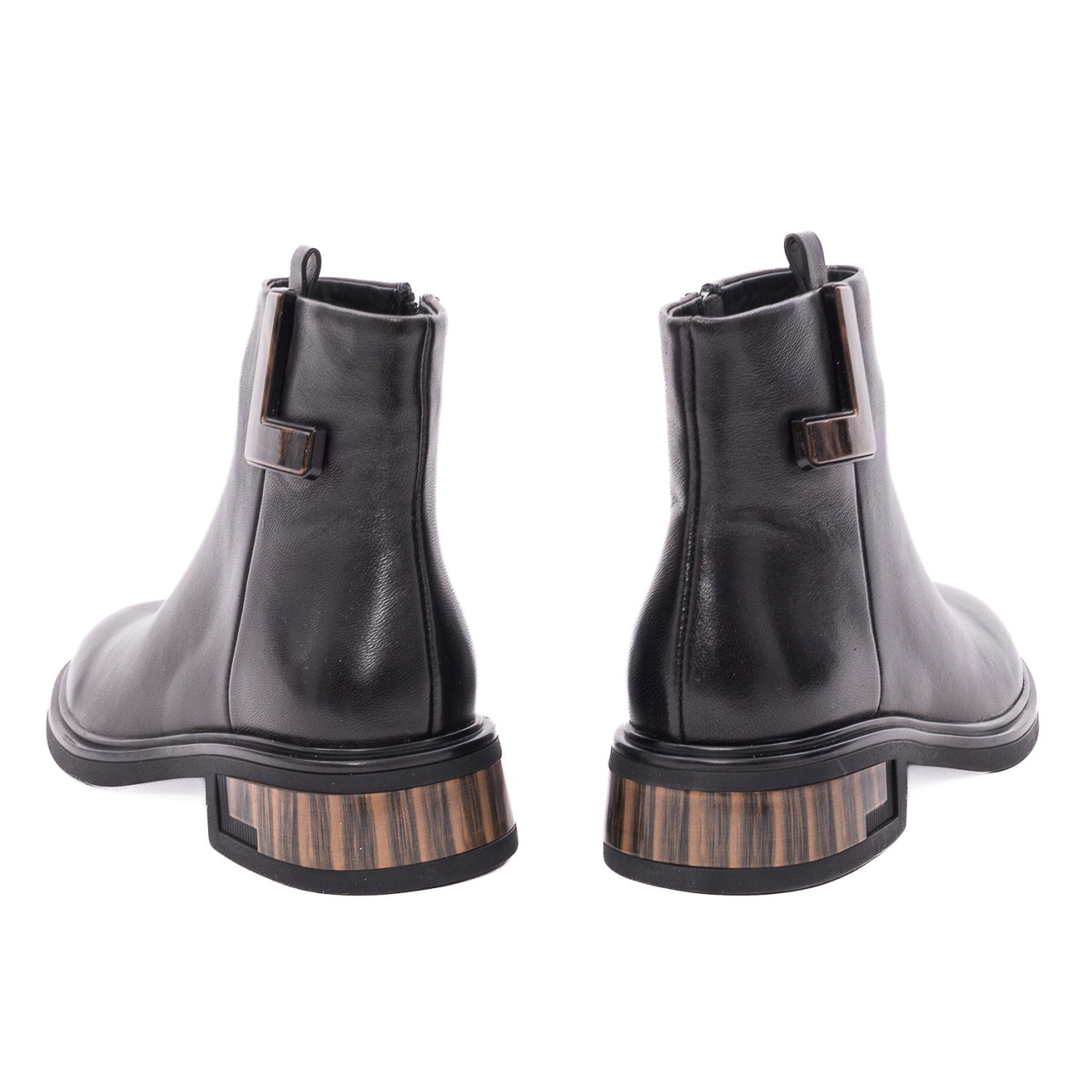 Ghete dama din piele naturala Feeling 27-024-01 negru