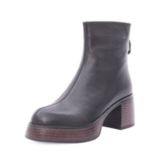Ghete dama din piele naturala Feeling 27-043-01 negru
