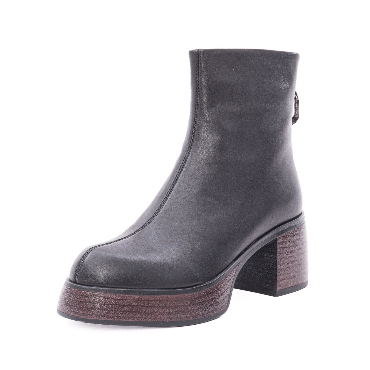 Ghete dama din piele naturala Feeling 27-043-01 negru