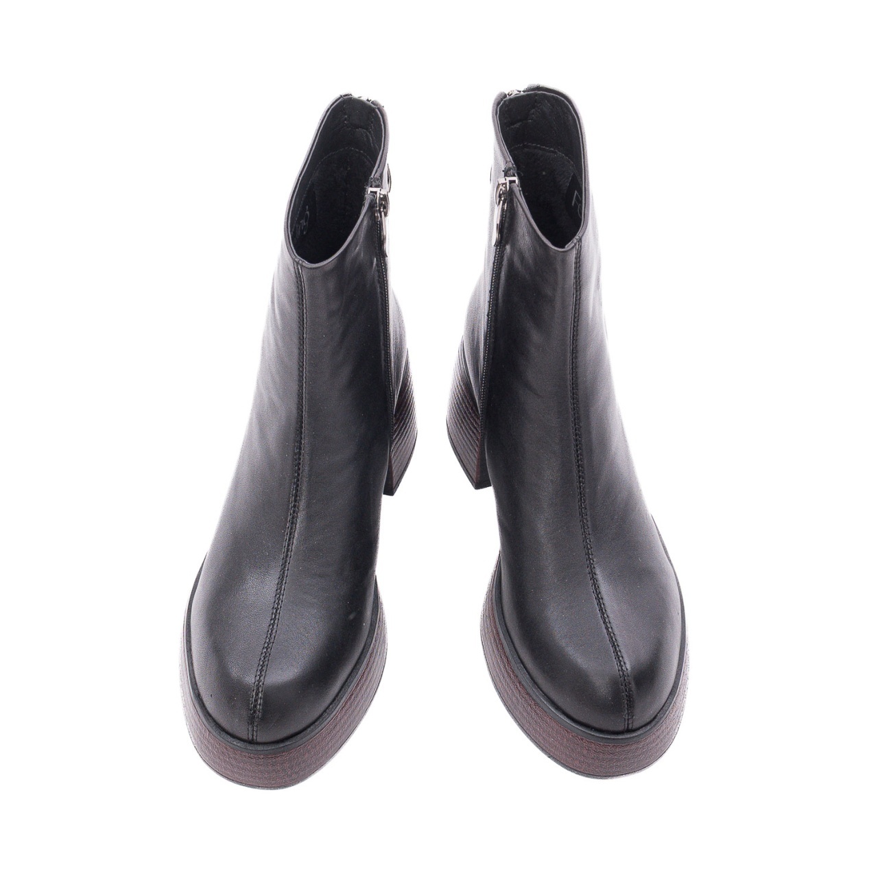Ghete dama din piele naturala Feeling 27-043-01 negru
