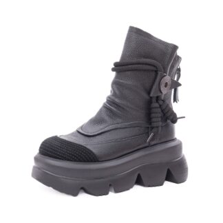 Ghete dama din piele naturala Gryxx 119686A 01-N negru