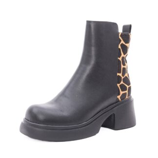 Ghete dama din piele naturala Gryxx 31841-0113-T373J 01-N negru