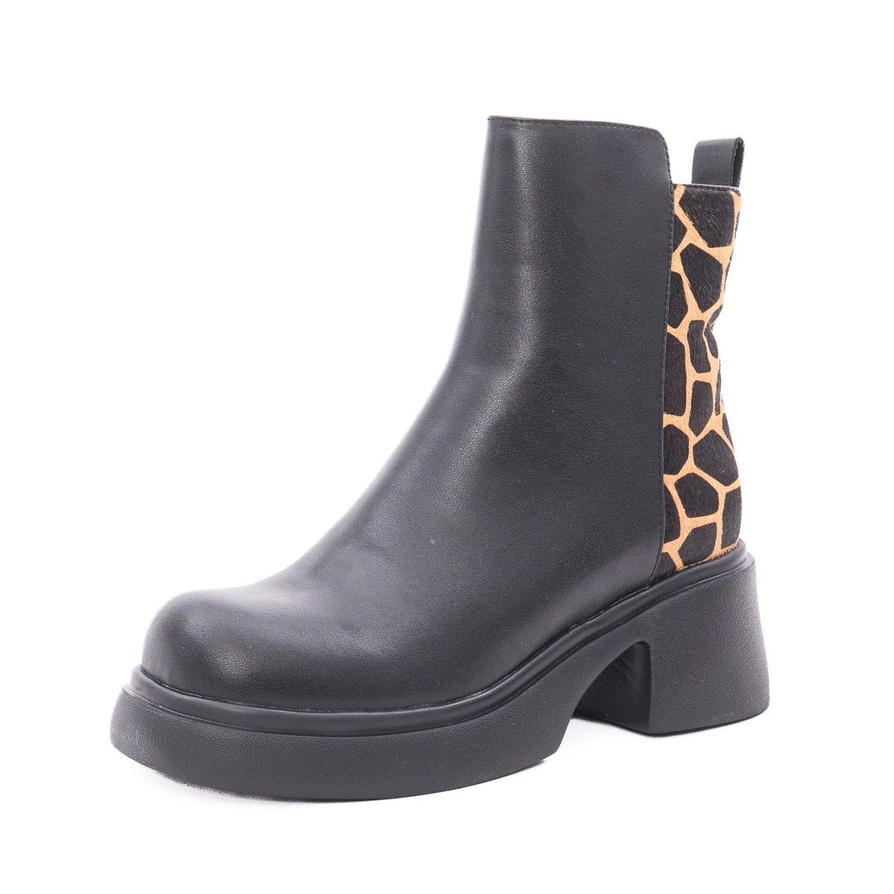 Ghete dama din piele naturala Gryxx 31841-0113-T373J 01-N negru