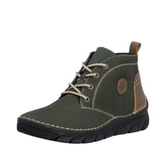 Ghete dama din piele naturala Rieker 55036-54 verde
