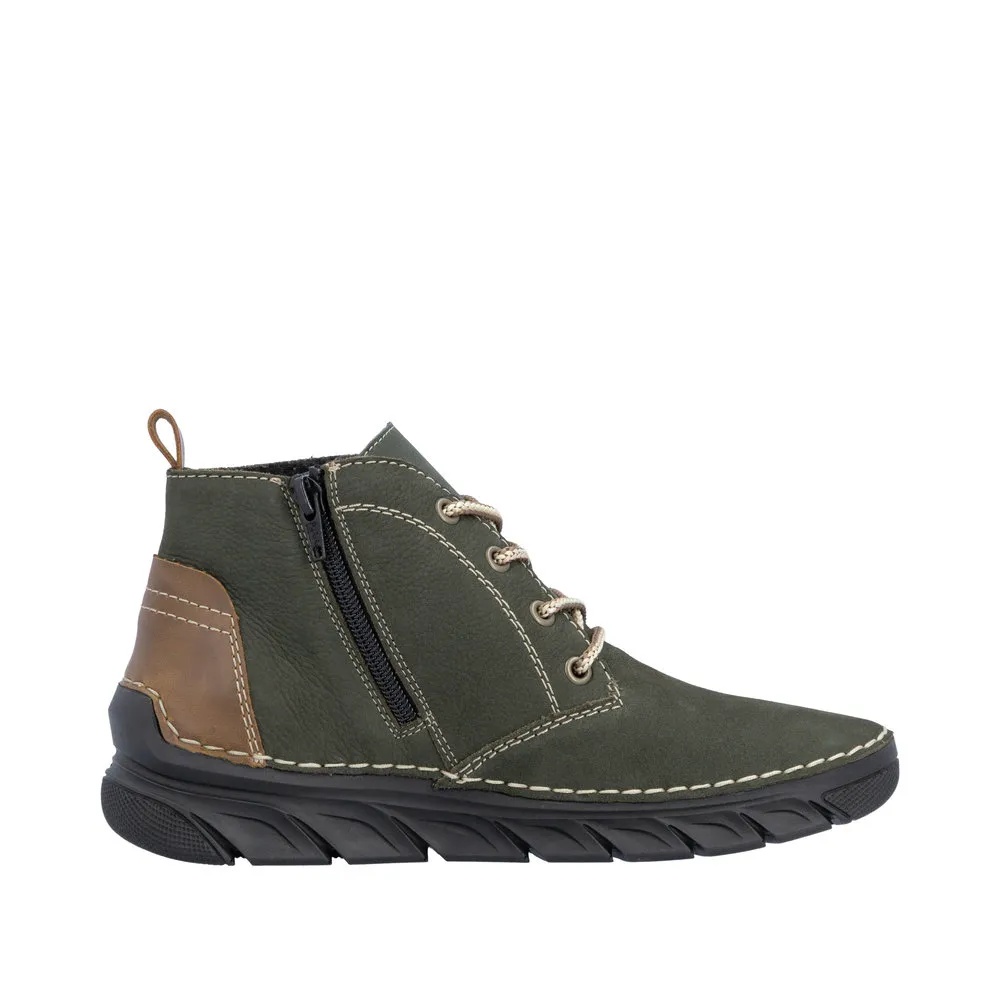 Ghete dama din piele naturala Rieker 55036-54 verde