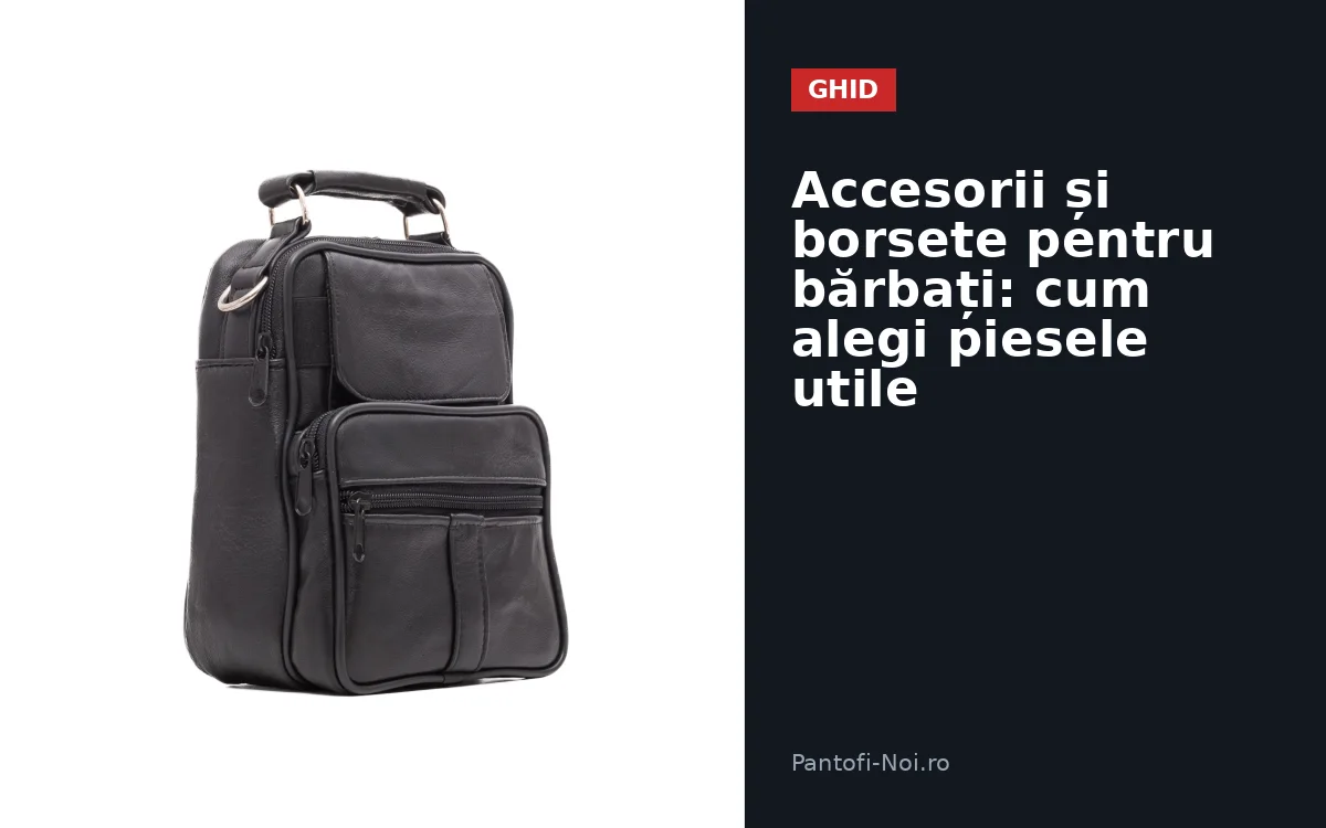 Accesorii și borsete pentru bărbați: cum alegi piesele utile
