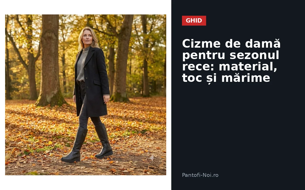 Cizme de damă pentru sezonul rece: material, toc și mărime