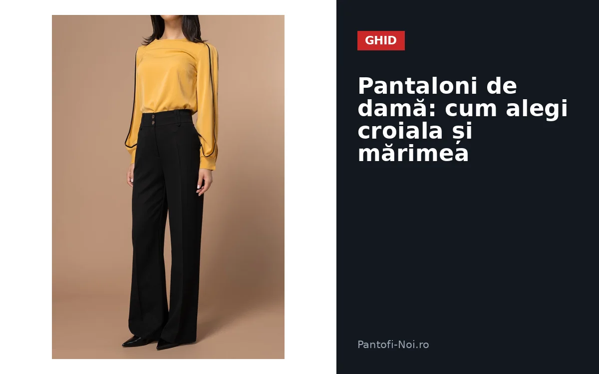 Pantaloni de damă: cum alegi croiala și mărimea
