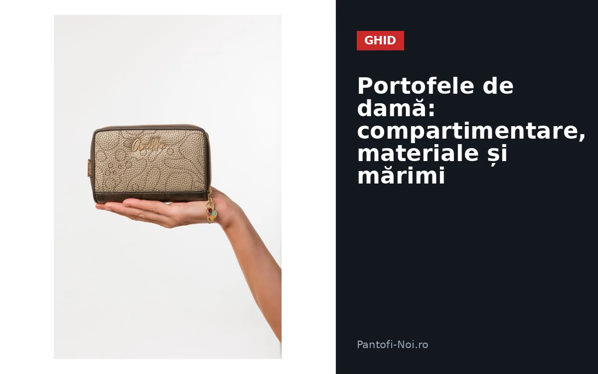 Portofele de damă: compartimentare, materiale și mărimi