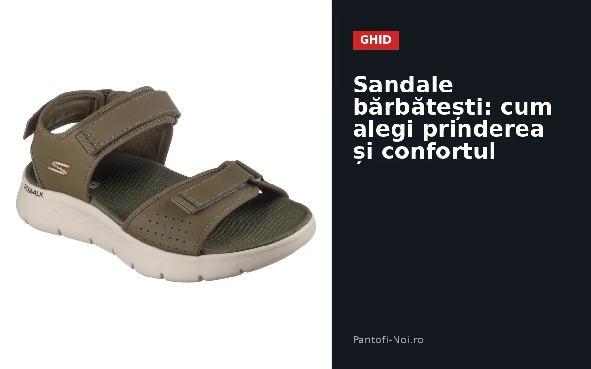 Sandale bărbătești: cum alegi prinderea și confortul
