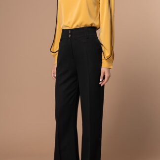 Pantaloni creati pentru a adauga rafinament tinutelor office si smart-casual SORAYA Hermosa negru