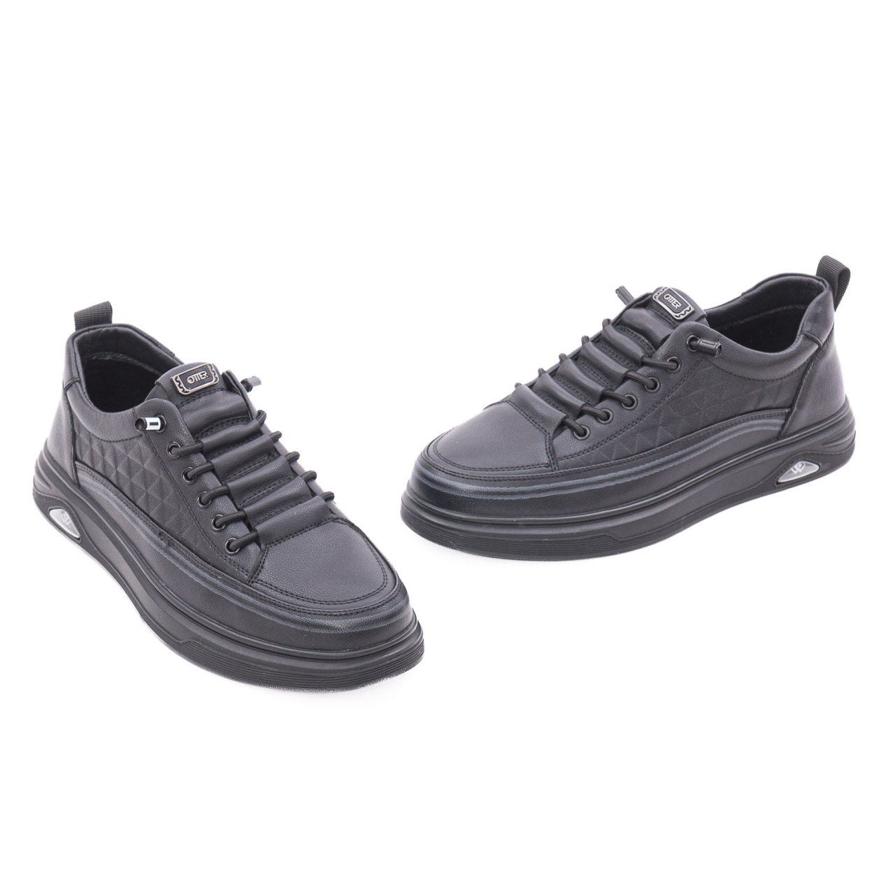 Pantofi barbati casual din piele naturala Otter 2T6106 01-N negru