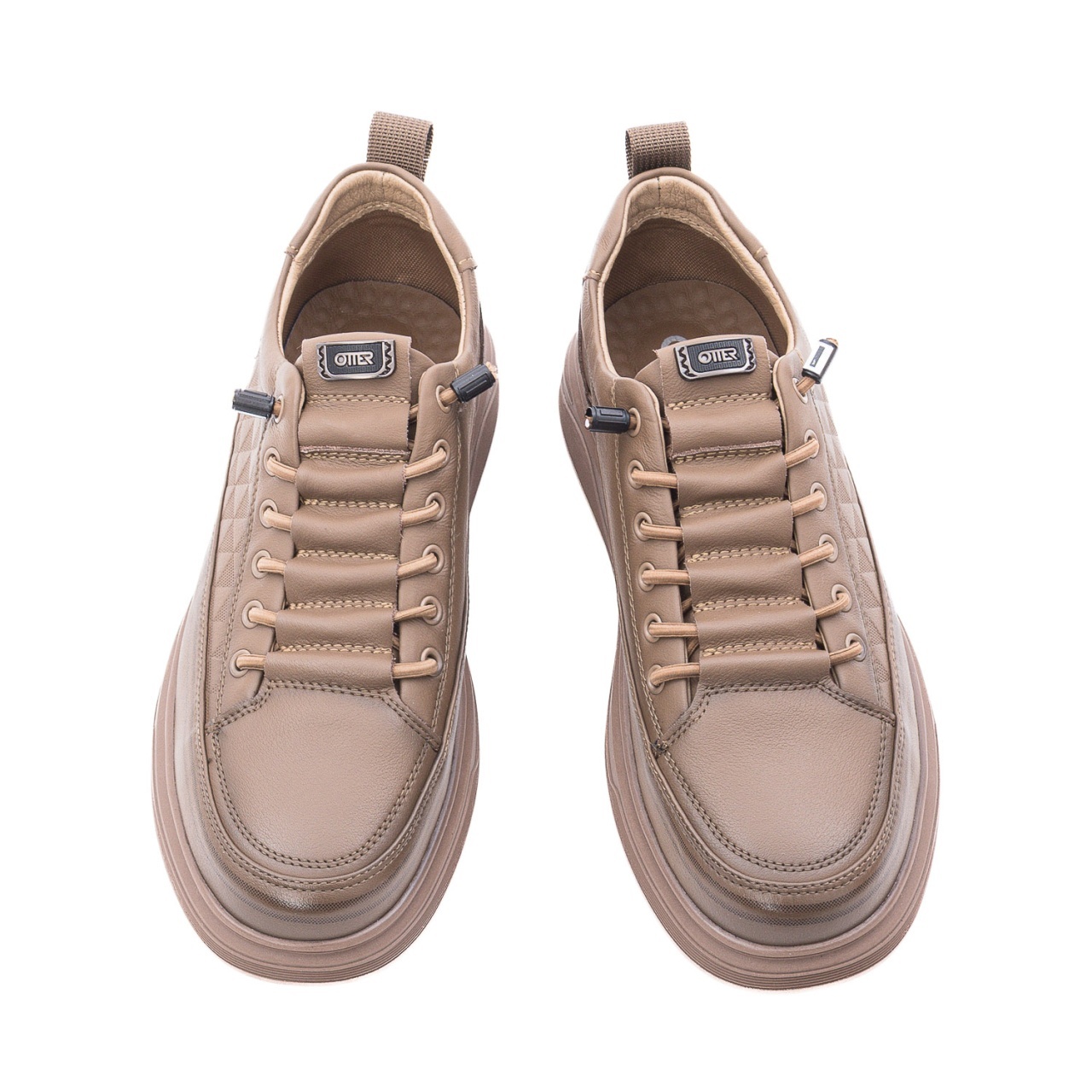 Pantofi barbati casual din piele naturala Otter 2T6106 B2-N taupe