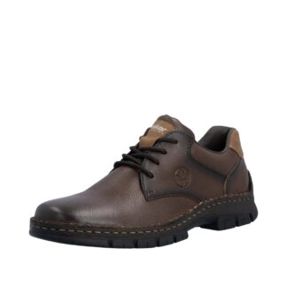 Pantofi barbati casual din piele naturala Rieker 12213-25 maro