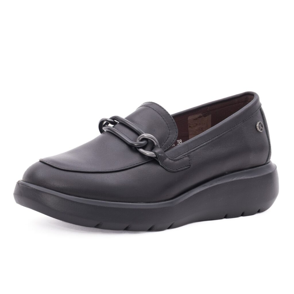 Pantofi dama casual din piele naturala Karisma 1M590007A 01-N negru