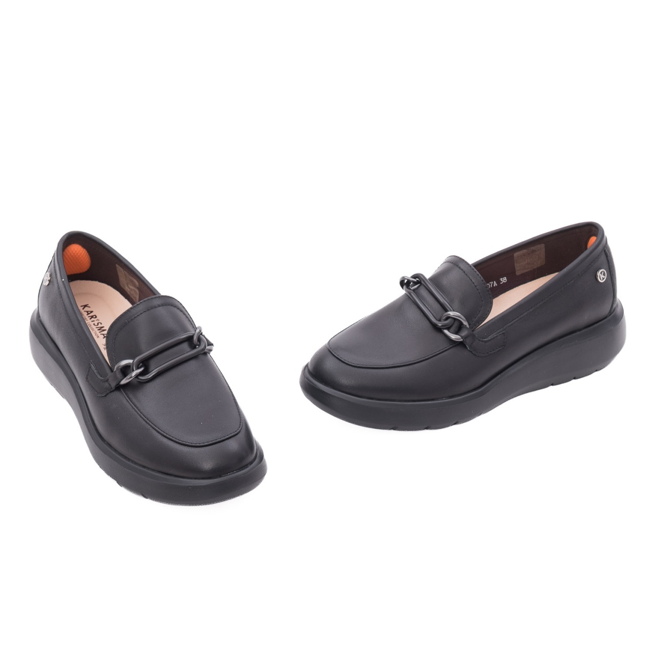 Pantofi dama casual din piele naturala Karisma 1M590007A 01-N negru