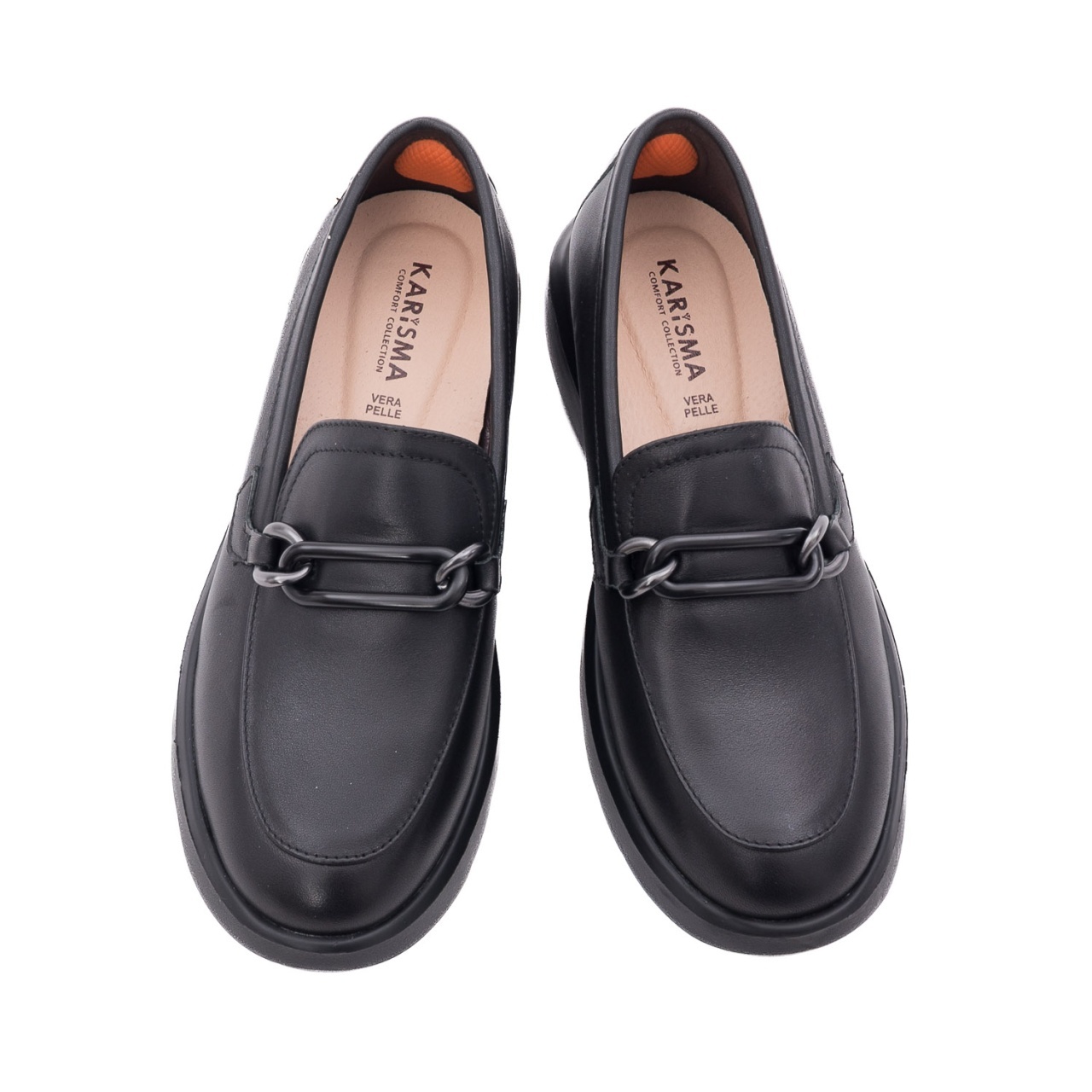 Pantofi dama casual din piele naturala Karisma 1M590007A 01-N negru