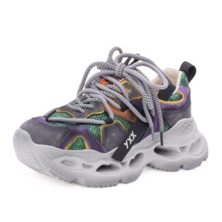 Pantofi dama sport din piele naturala Gryxx 1LY90011A 15-N multicolor