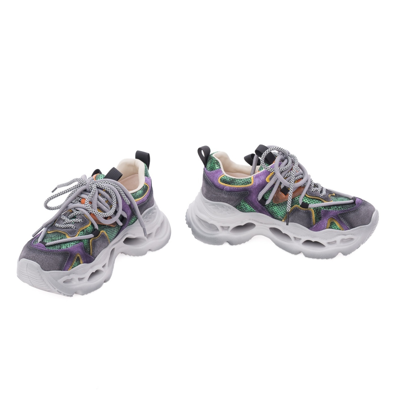 Pantofi dama sport din piele naturala Gryxx 1LY90011A 15-N multicolor