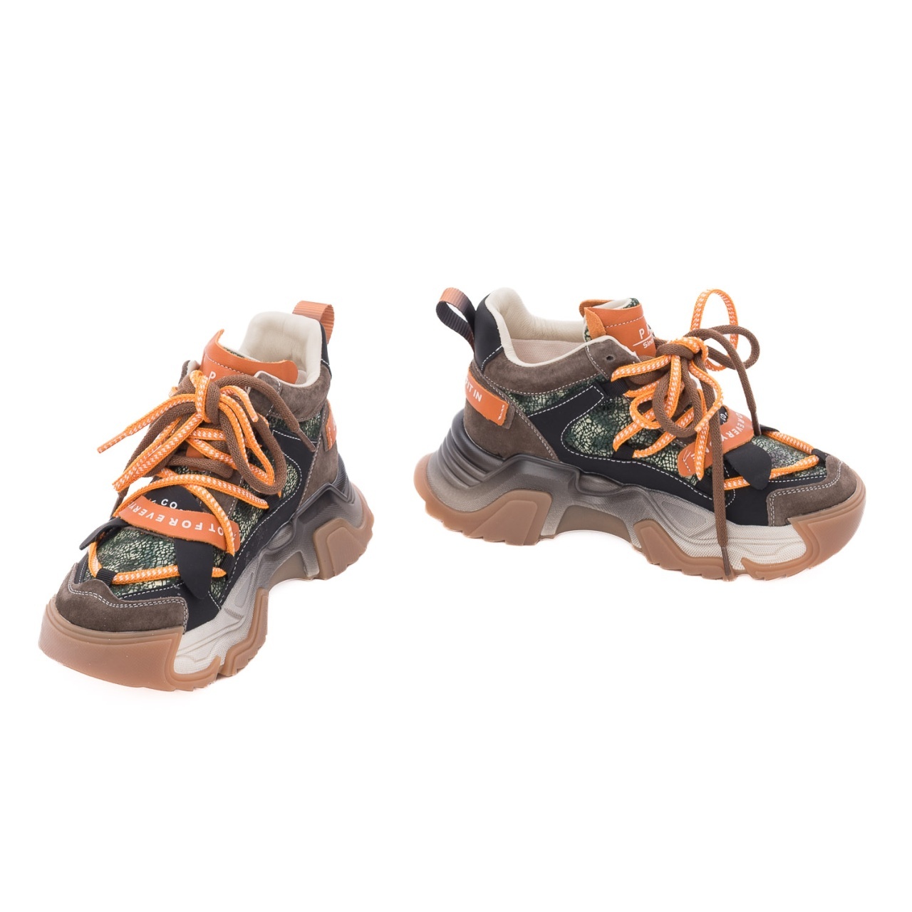 Pantofi dama sport din piele naturala intoarsa PASS Collection 1LY90001B H6-I maro diverse