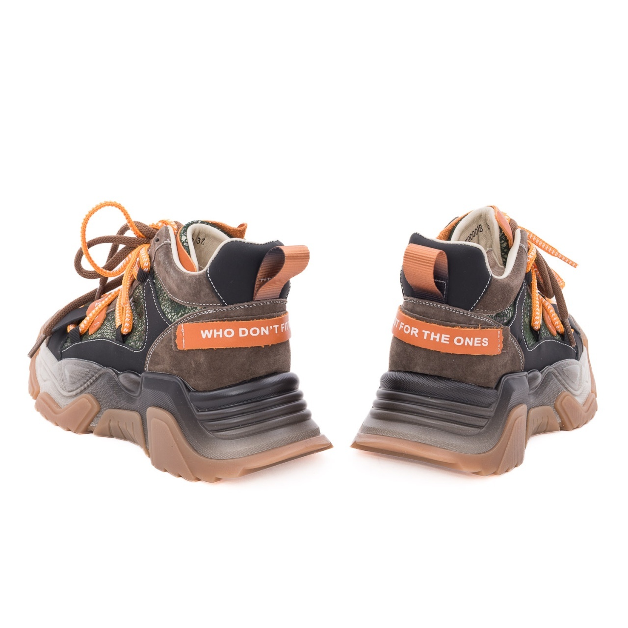 Pantofi dama sport din piele naturala intoarsa PASS Collection 1LY90001B H6-I maro diverse