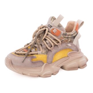 Pantofi dama sport din piele naturala nabuc Gryxx 1MQ70008C L2-Z bej diverse