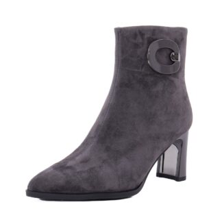 Botine dama din piele intoarsa Epica 1K390003A 51-I gri inchis
