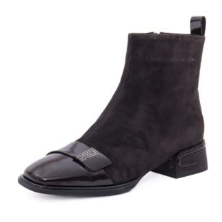 Botine dama din piele intoarsa Karisma 31079-32B-R250 02-I maro